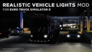 Realistic Vehicle Lights Mod v7.5 screenshot 1