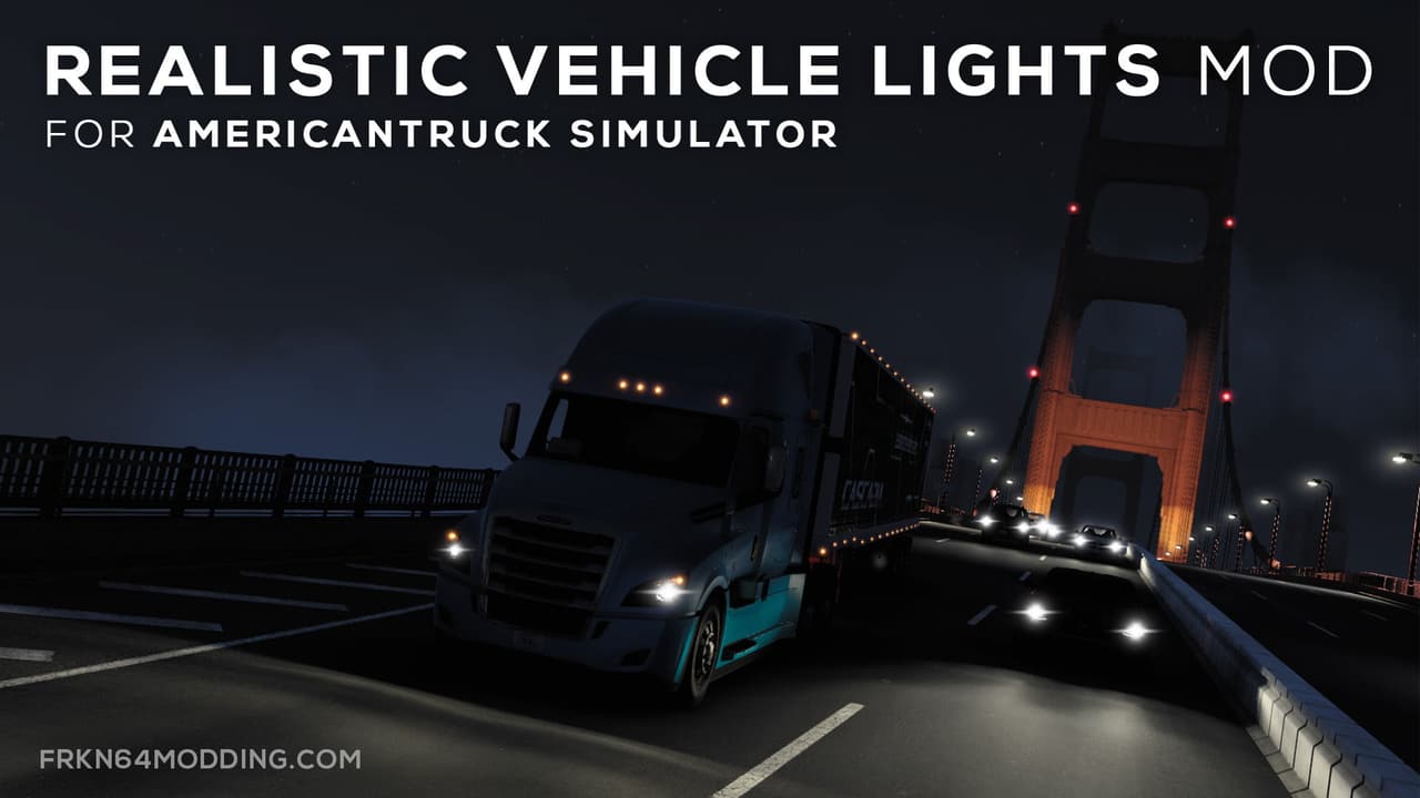 Realistic Vehicle Lights Mod v7.5 screenshot 1